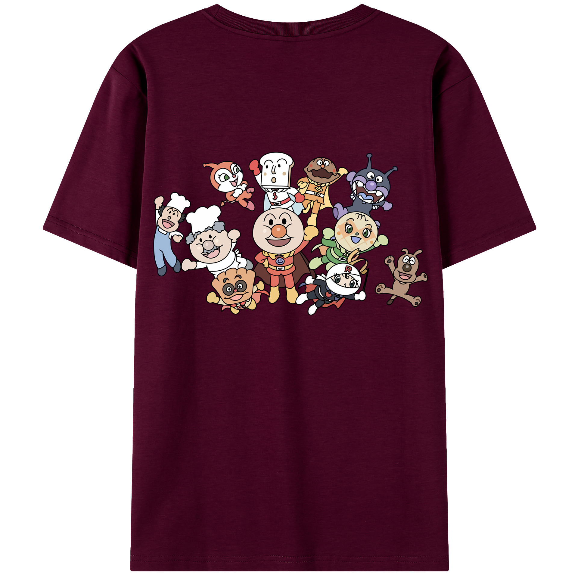 （画像用） アンパンマン Anpanman レディース半袖Tシャツ(バックプリント)